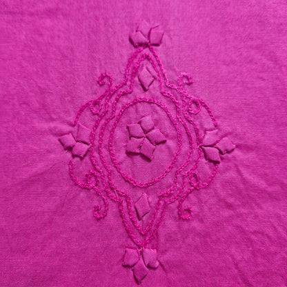 albaas | Tarkashi  Applique on Cotton Lawn Shirt's Front and Sleeves with Matching Plain Trousers - Unstitched 2PC Suit   | ALTAST-36531-PURPLE HEART