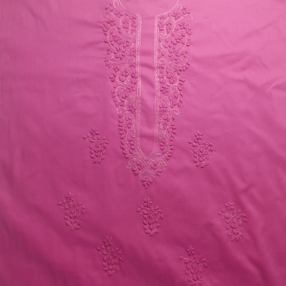 albaas | Tarkashi  Applique on Cotton Lawn Shirt's Front and Sleeves with Matching Plain Trousers - Unstitched 2PC Suit   | ALTAST-36532-BUBBLEGUM