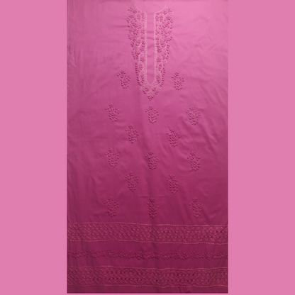 albaas | Tarkashi  Applique on Cotton Lawn Shirt's Front and Sleeves with Matching Plain Trousers - Unstitched 2PC Suit   | ALTAST-36532-BUBBLEGUM