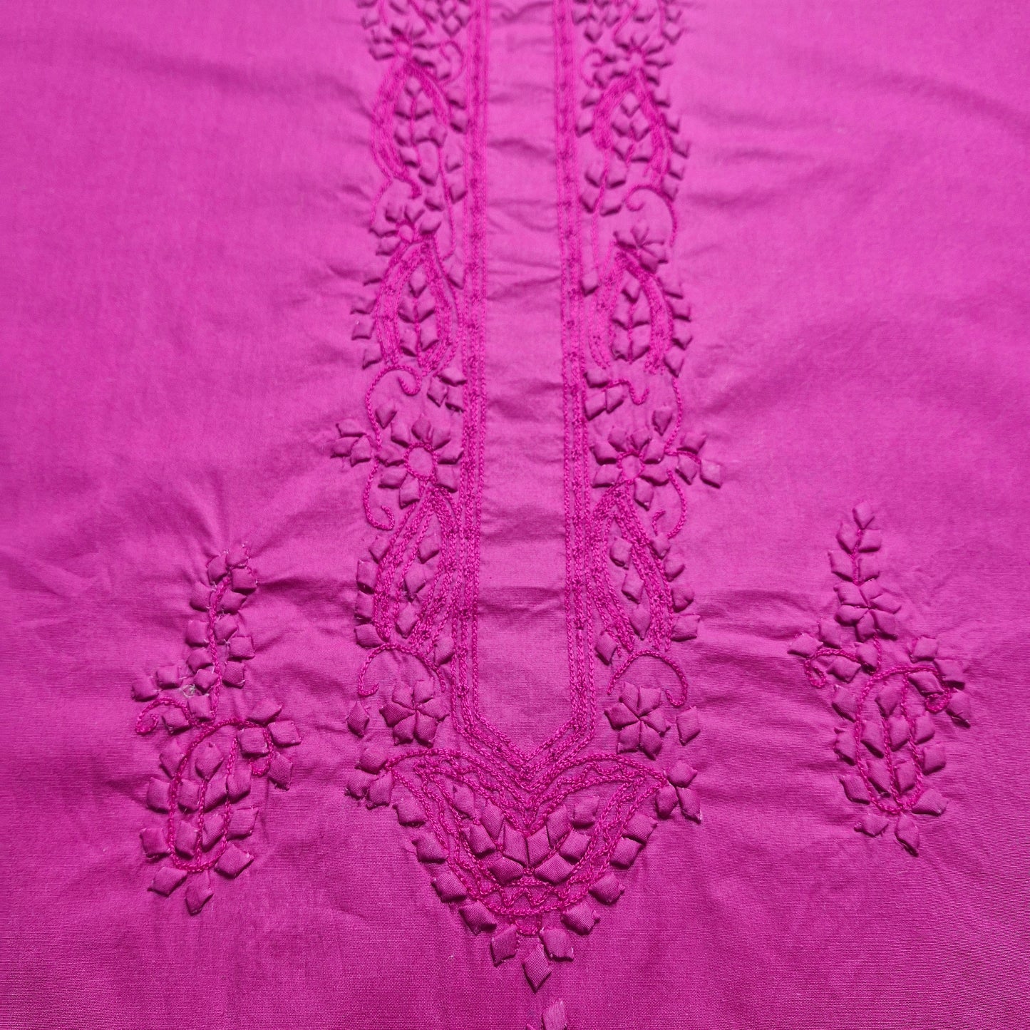 albaas | Tarkashi  Applique on Cotton Lawn Shirt's Front and Sleeves with Matching Plain Trousers - Unstitched 2PC Suit   | ALTAST-36532-PURPLE HEART