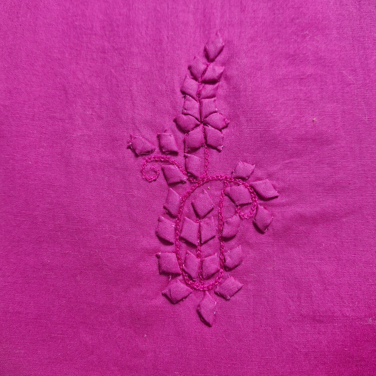 albaas | Tarkashi  Applique on Cotton Lawn Shirt's Front and Sleeves with Matching Plain Trousers - Unstitched 2PC Suit   | ALTAST-36532-PURPLE HEART