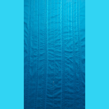 albaas | Tarkashi  Applique on Cotton Lawn Shirt's Front and Sleeves with Matching Plain Trousers - Unstitched 2PC Suit   | ALTAST-36534-NEON BLUE