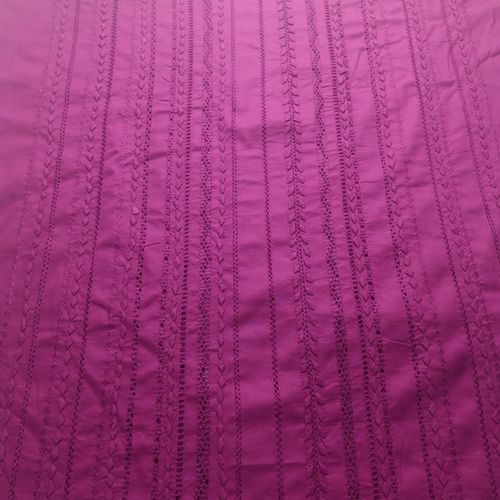 albaas | Tarkashi  Applique on Cotton Lawn Shirt's Front and Sleeves with Matching Plain Trousers - Unstitched 2PC Suit   | ALTAST-36534-PURPLEISH