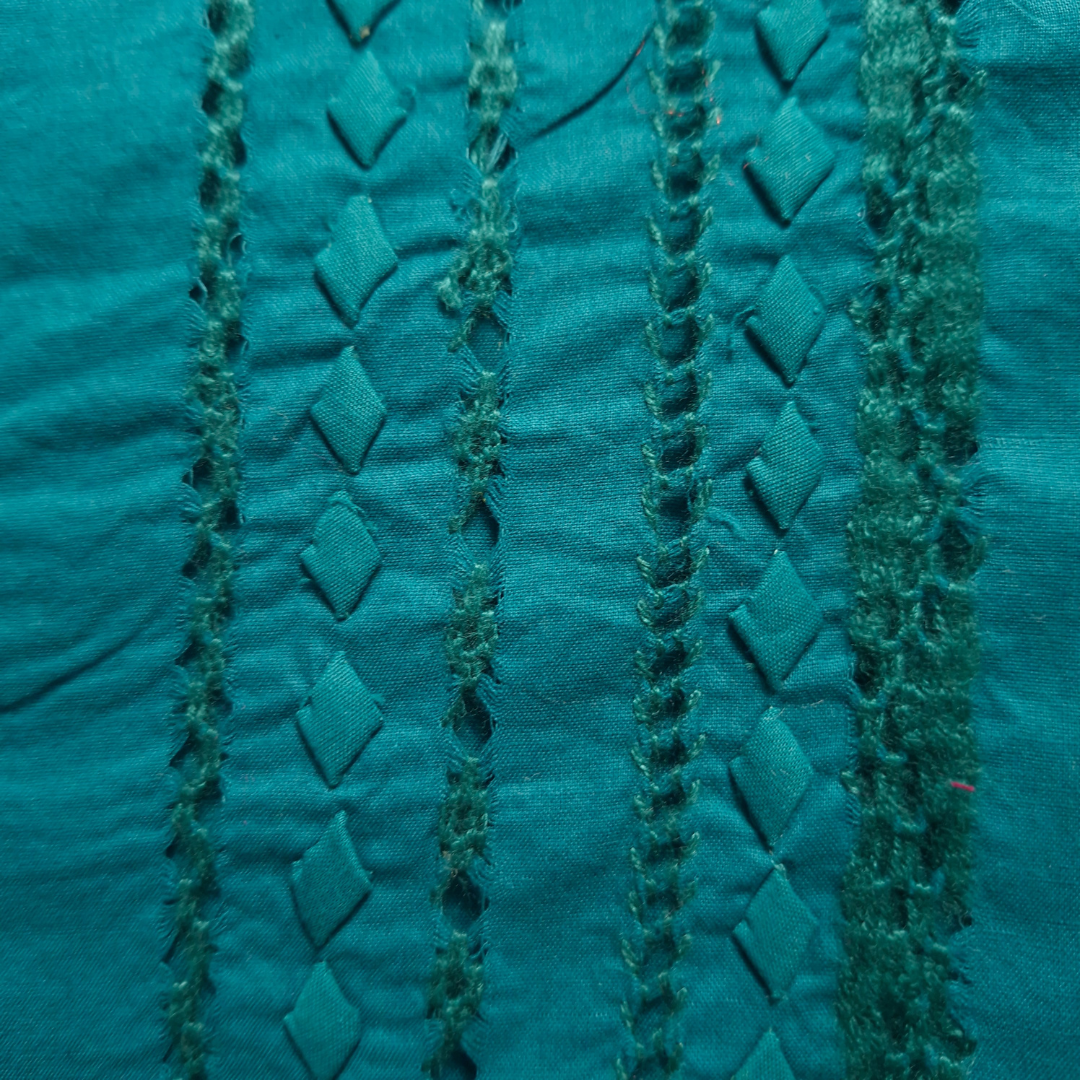 albaas | Tarkashi  Applique on Cotton Lawn Shirt's Front and Sleeves - Unstitched   | ALTAS-36534-TEAL