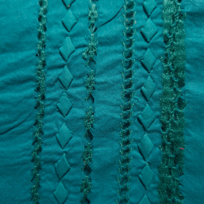 albaas | Tarkashi  Applique on Cotton Lawn Shirt's Front and Sleeves - Unstitched   | ALTAS-36534-TEAL