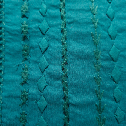 albaas | Tarkashi  Applique on Cotton Lawn Shirt's Front and Sleeves - Unstitched   | ALTAS-36534-TEAL