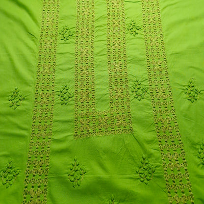 albaas | Tarkashi  Applique on Cotton Lawn Shirt's Front and Sleeves - Unstitched 1 PC | ALTAS-36535-SLIME GREEN