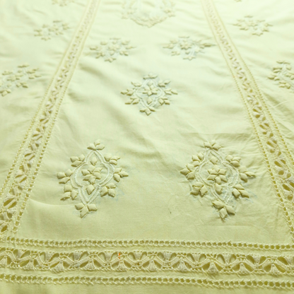 albaas | Tarkashi Applique on Cotton Lawn Shirt's Front and Sleeves | ALTAS-36537-SUNNY