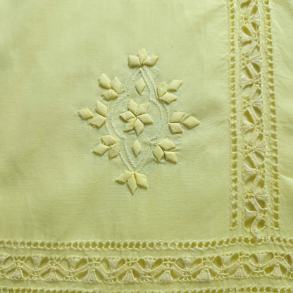 albaas | Tarkashi Applique on Cotton Lawn Shirt's Front and Sleeves | ALTAS-36537-SUNNY