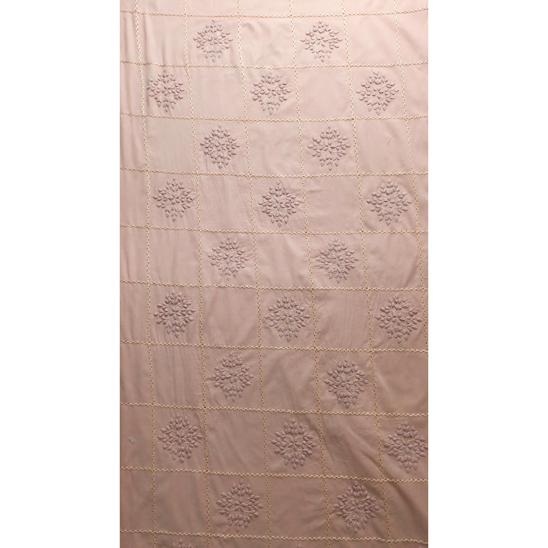 albaas | Tarkashi  Applique on Cotton Lawn Shirt's Front and Sleeves - Unstitched  | ALTAS-36538-APRICOT