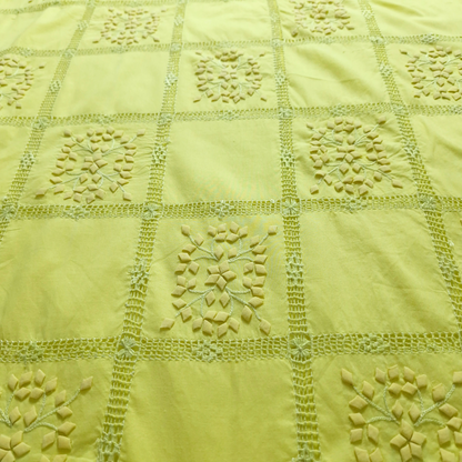 albaas | Tarkashi  Applique on Cotton Lawn Shirt's Front and Sleeves - Unstitched 1 PC | ALTAS-36538-PASTEL YELLOW
