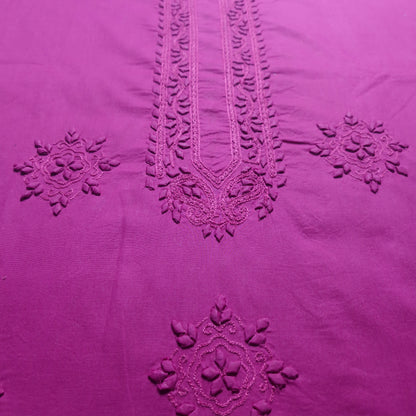 albaas | Tarkashi Applique on Cotton Lawn Shirt's Front and Sleeves with Matching Plain Trousers - Unstitched 2PC Suit   | ALTAST-36540-TRADITIONAL ROSE