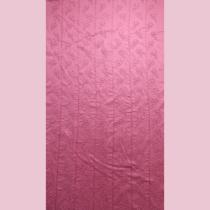 albaas | Tarkashi  Applique on Cotton Lawn Shirt's Front and Sleeves with Matching Plain Trousers - Unstitched 2PC Suit   | ALTAST-36543-OPERA MAUVE