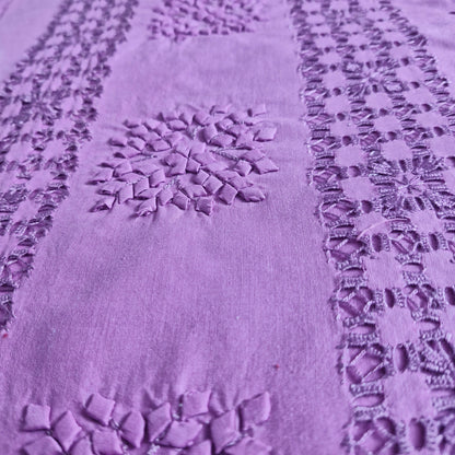 albaas | Tarkashi Applique on Cotton Lawn Shirt's Front and Sleeves with Matching Plain Trousers - Unstitched 2PC Suit   | ALTAST-36548-LIGHT ORCHID