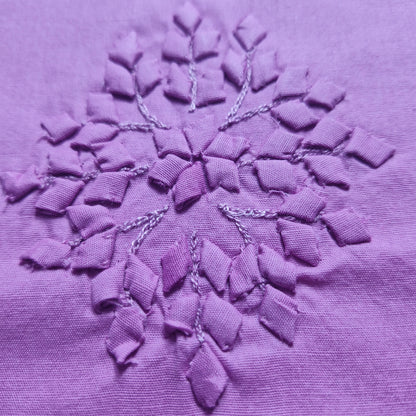 albaas | Tarkashi Applique on Cotton Lawn Shirt's Front and Sleeves with Matching Plain Trousers - Unstitched 2PC Suit   | ALTAST-36548-LIGHT ORCHID