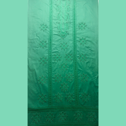 albaas | Tarkashi  Applique on Cotton Lawn Shirt's Front and Sleeves - Unstitched | ALTAS-36551-GO GREEN