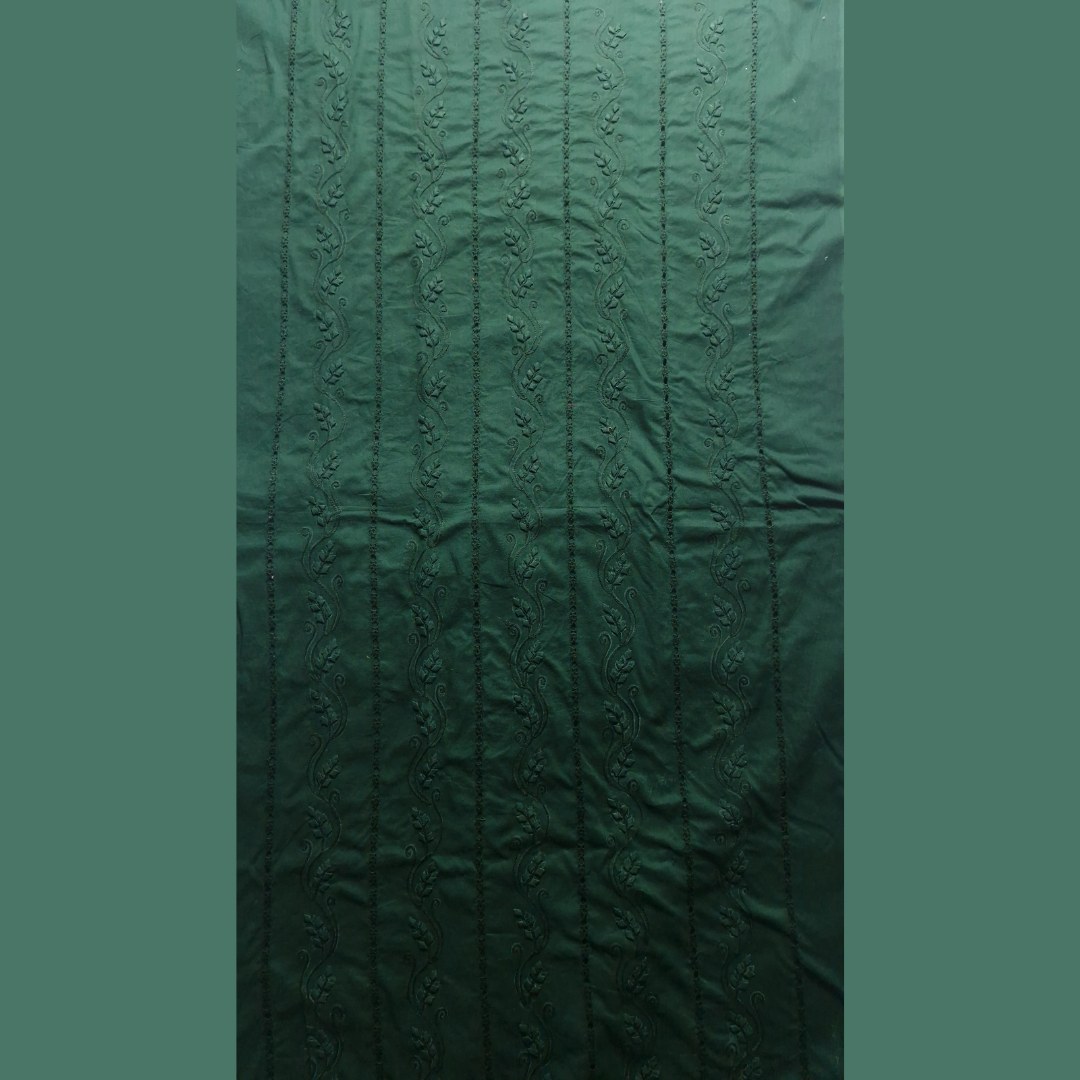 albaas | Tarkashi  Applique on Cotton Lawn Shirt's Front and Sleeves - Unstitched  | ALTAS-36552-PALM GREEN