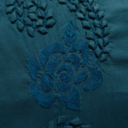 albaas | Tarkashi  Applique on Cotton Lawn Shirt's Front and Sleeves with Matching Plain Trousers - Unstitched 2PC Suit   | ALTAST-36553-MOONSTONE