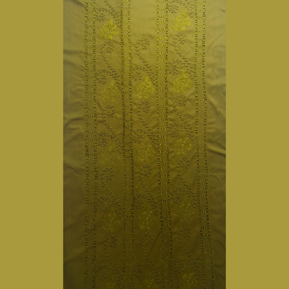 albaas | Tarkashi  Applique on Cotton Lawn Shirt's Front and Sleeves with Matching Plain Trousers - Unstitched 2PC Suit   | ALTAST-36554-HENNA