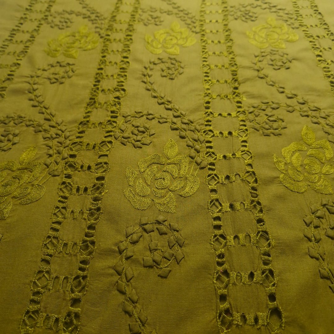 albaas | Tarkashi  Applique on Cotton Lawn Shirt's Front and Sleeves with Matching Plain Trousers - Unstitched 2PC Suit   | ALTAST-36554-HENNA