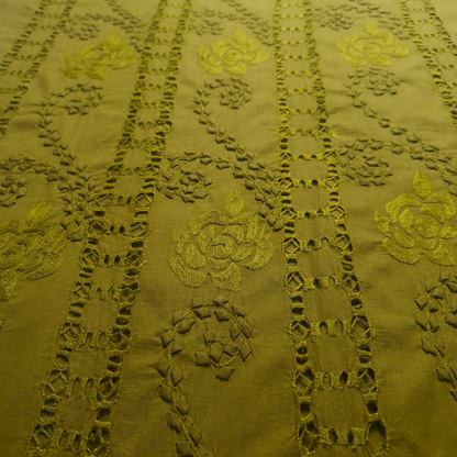 albaas | Tarkashi  Applique on Cotton Lawn Shirt's Front and Sleeves with Matching Plain Trousers - Unstitched 2PC Suit   | ALTAST-36554-HENNA