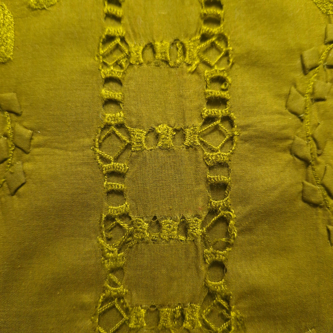 albaas | Tarkashi  Applique on Cotton Lawn Shirt's Front and Sleeves with Matching Plain Trousers - Unstitched 2PC Suit   | ALTAST-36554-HENNA