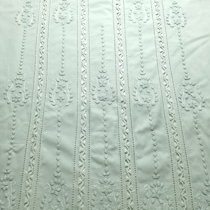 albaas | Tarkashi  Applique on Cotton Lawn Shirt's Front and Sleeves with Matching Plain Trousers - Unstitched 2PC Suit   | ALTAST-36555-GREEN TOUCH