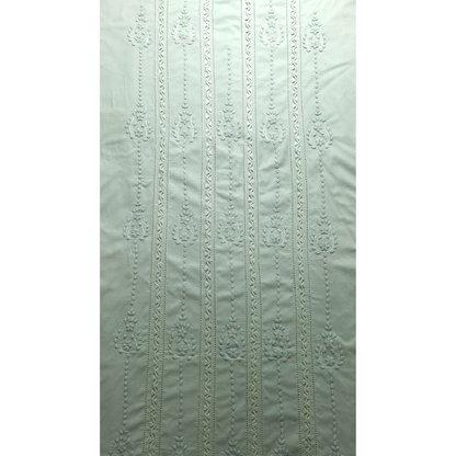 albaas | Tarkashi  Applique on Cotton Lawn Shirt's Front and Sleeves with Matching Plain Trousers - Unstitched 2PC Suit   | ALTAST-36555-GREEN TOUCH