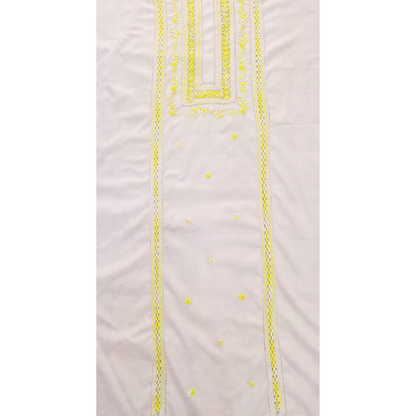 albaas | Tarkashi / Filling Stitch on Lawn Shirt's Front and Sleeves Unstitched | ALTFSS-S5-WHITE