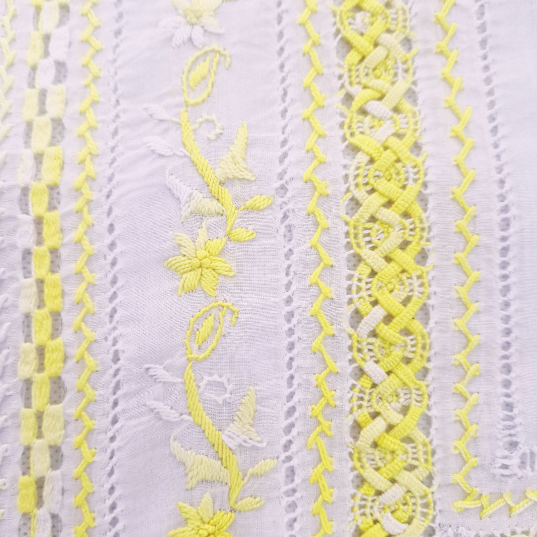 albaas | Tarkashi / Filling Stitch on Lawn Shirt's Front and Sleeves Unstitched | ALTFSS-S5-WHITE