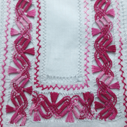 albaas | Tarkashi / Filling Stitch on Lawn Shirt's Front and Sleeves Unstitched | ALTFSS-S6-WHITE