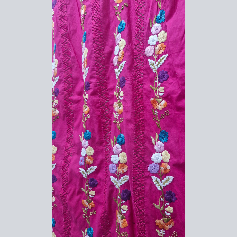 albaas | Tarkashi Parsi Gara on Lawn Shirt with Plain Trousers - Unstitched 2PC   | ALTPGST-S2-DEBIAN RED