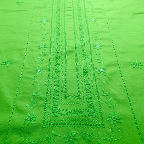 albaas | Minimal Tarkashi on Lawn Shirt's Front and Sleeves Unstitched 1PC   | ALTRSS-N3-PARROT GREEN