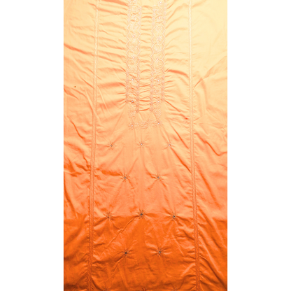 albaas | Amateur Tarkashi Thread Work on Cotton Lawn Shirt's Front and Sleeves  | AMATEURS-DEEP PEACH1