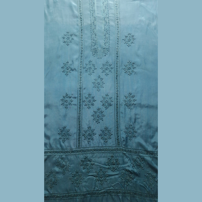 albaas | Tarkashi  Applique on Raw Silk Shirt's Front and Sleeves - Unstitched 1PC  | ARSTAS-36537-LIGHT SEA GREEN