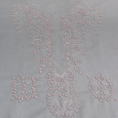 albaas | Tarkashi Applique on Lawn Karandi Shirt's Front and Sleeves Unstitched 1PC   | ATALKS-36548-SKY BLUE