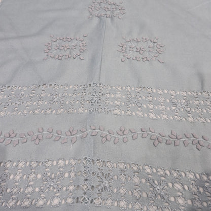 albaas | Tarkashi Applique on Lawn Karandi Shirt's Front and Sleeves Unstitched 1PC   | ATALKS-36548-SKY BLUE