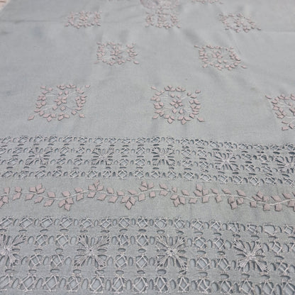 albaas | Tarkashi Applique on Lawn Karandi Shirt's Front and Sleeves Unstitched 1PC   | ATALKS-36548-SKY BLUE