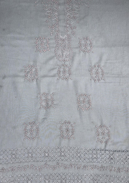 albaas | Tarkashi Applique on Lawn Karandi Shirt's Front and Sleeves Unstitched 1PC   | ATALKS-36548-SKY BLUE