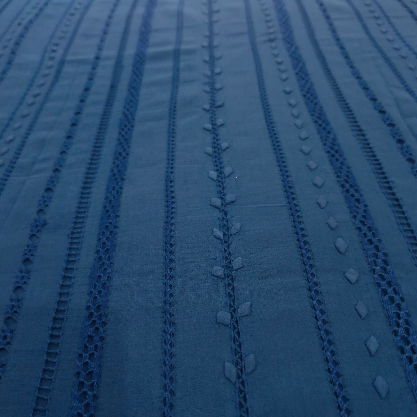 albaas | Tarkashi Applique on Lawn Shirt's Front and Sleeves Unstitched 1PC   | ATALS-36534-BLUE