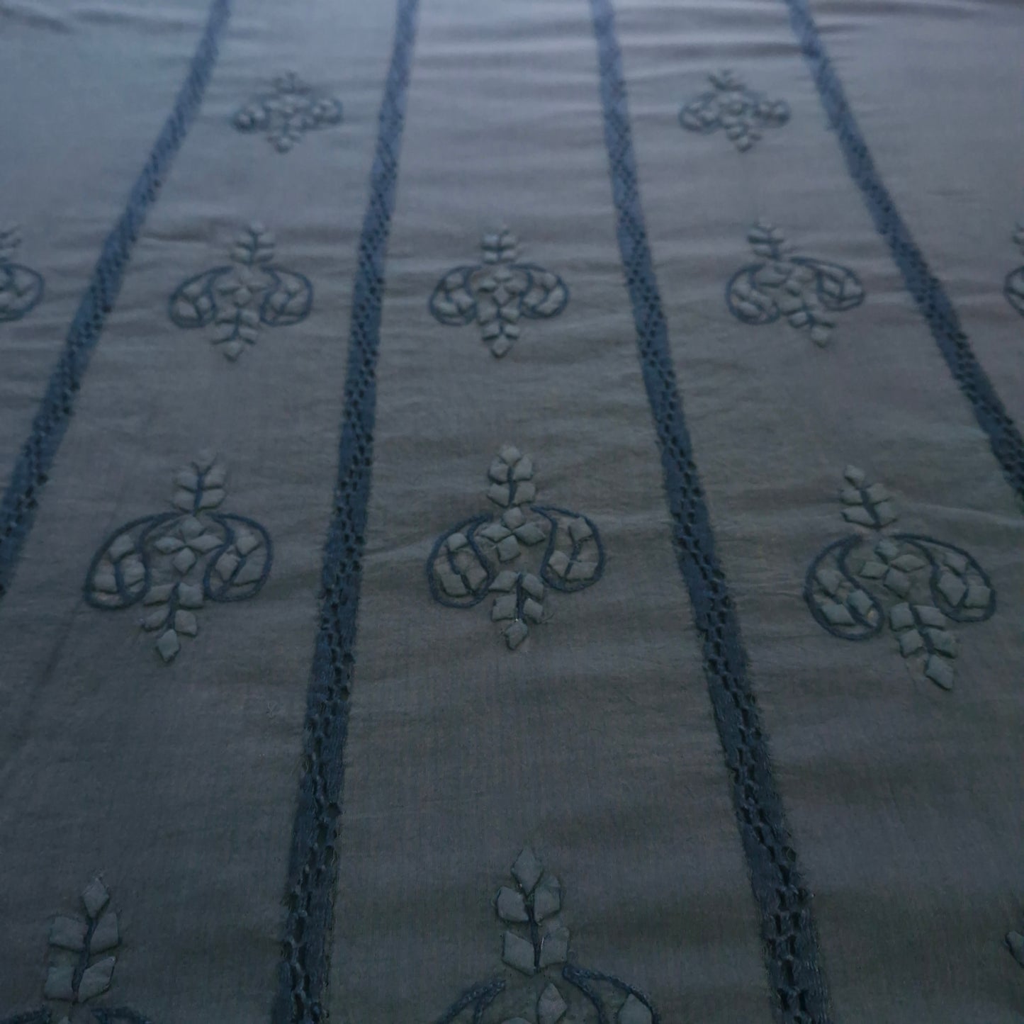 albaas | Tarkashi Applique on Lawn Shirt's Front and Sleeves Unstitched 1PC   | ATALS-36541-STEEL TEAL