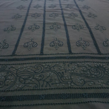 albaas | Tarkashi Applique on Lawn Shirt's Front and Sleeves Unstitched 1PC   | ATALS-36541-STEEL TEAL