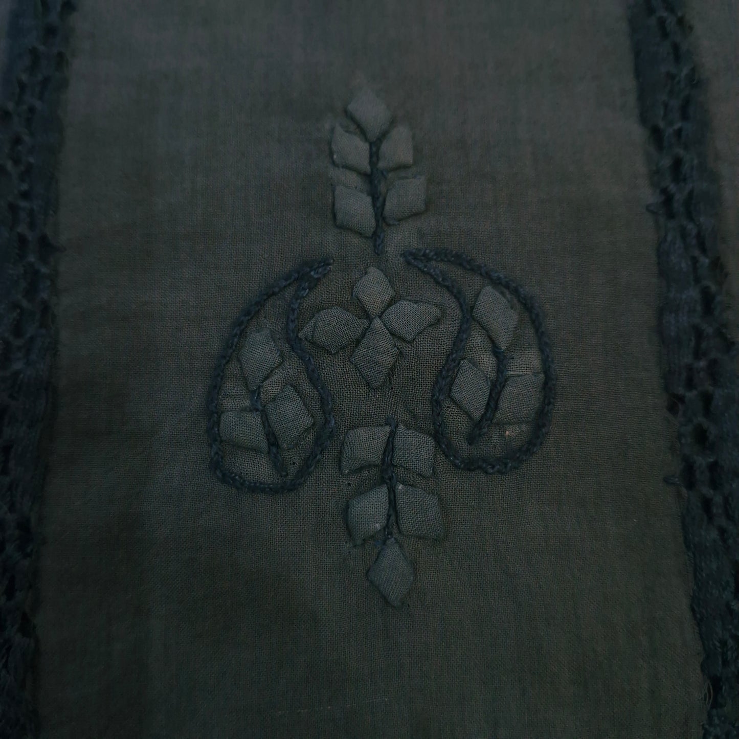 albaas | Tarkashi Applique on Lawn Shirt's Front and Sleeves Unstitched 1PC   | ATALS-36541-STEEL TEAL