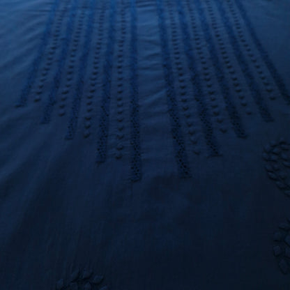 albaas | Tarkashi Applique on Lawn Shirt's Front and Sleeves Unstitched 1PC   | ATALS-36553-DARK BLUE