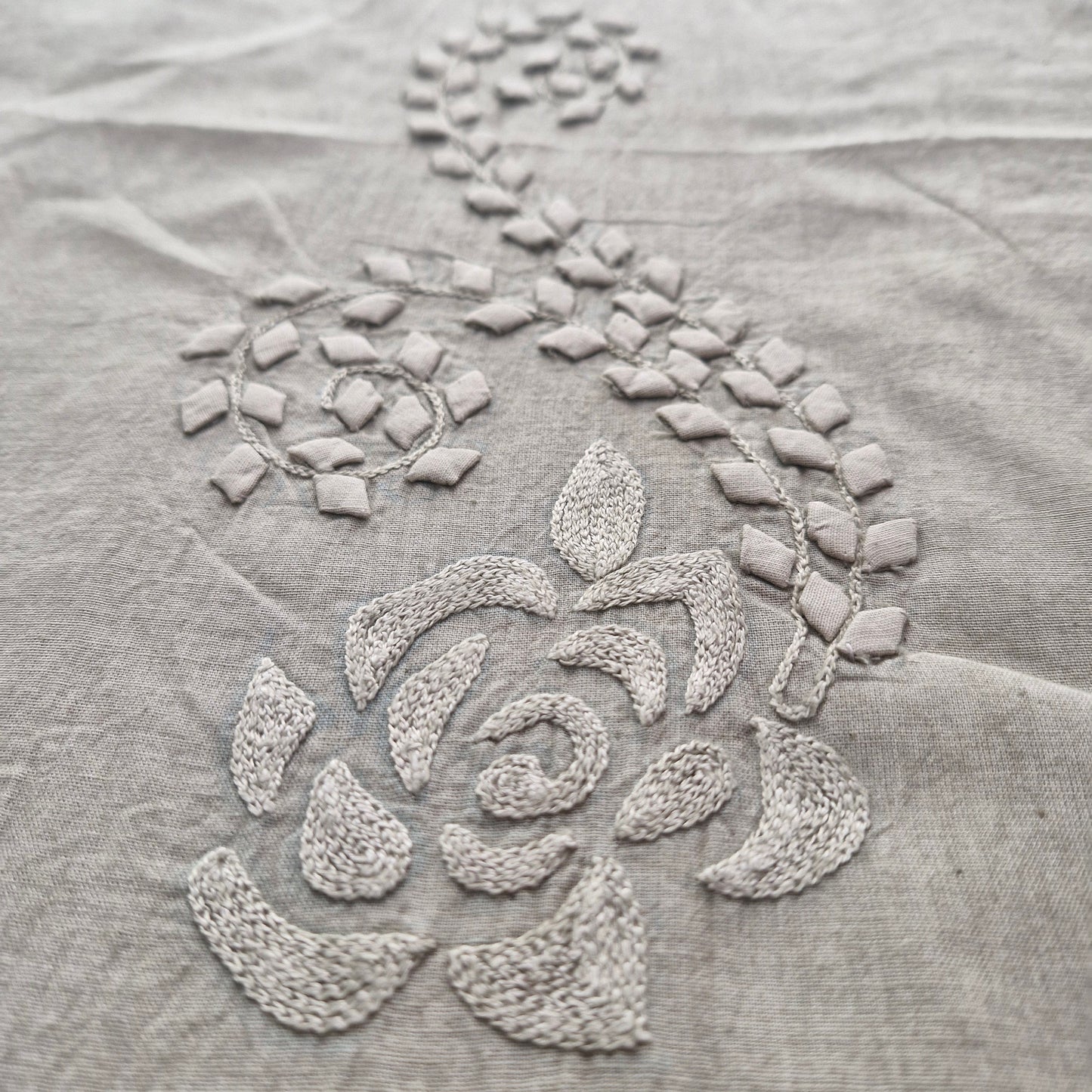 albaas | Tarkashi Applique on Lawn Shirt's Front and Sleeves Unstitched 1PC   | ATALS-36553-LIGHT BROWN