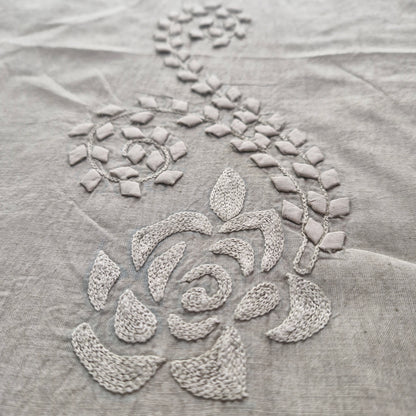 albaas | Tarkashi Applique on Lawn Shirt's Front and Sleeves Unstitched 1PC   | ATALS-36553-LIGHT BROWN