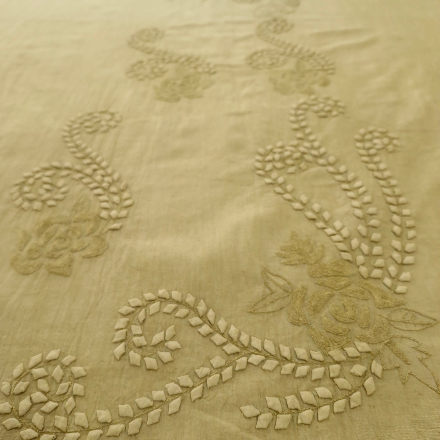 albaas | Tarkashi Applique on Lawn Shirt's Front and Sleeves Unstitched 1PC   | ATALS-36553-LIME CREAM