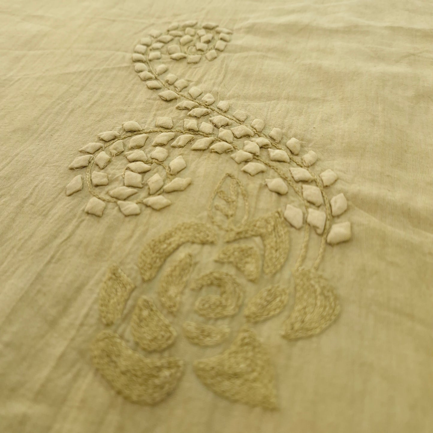 albaas | Tarkashi Applique on Lawn Shirt's Front and Sleeves Unstitched 1PC   | ATALS-36553-LIME CREAM