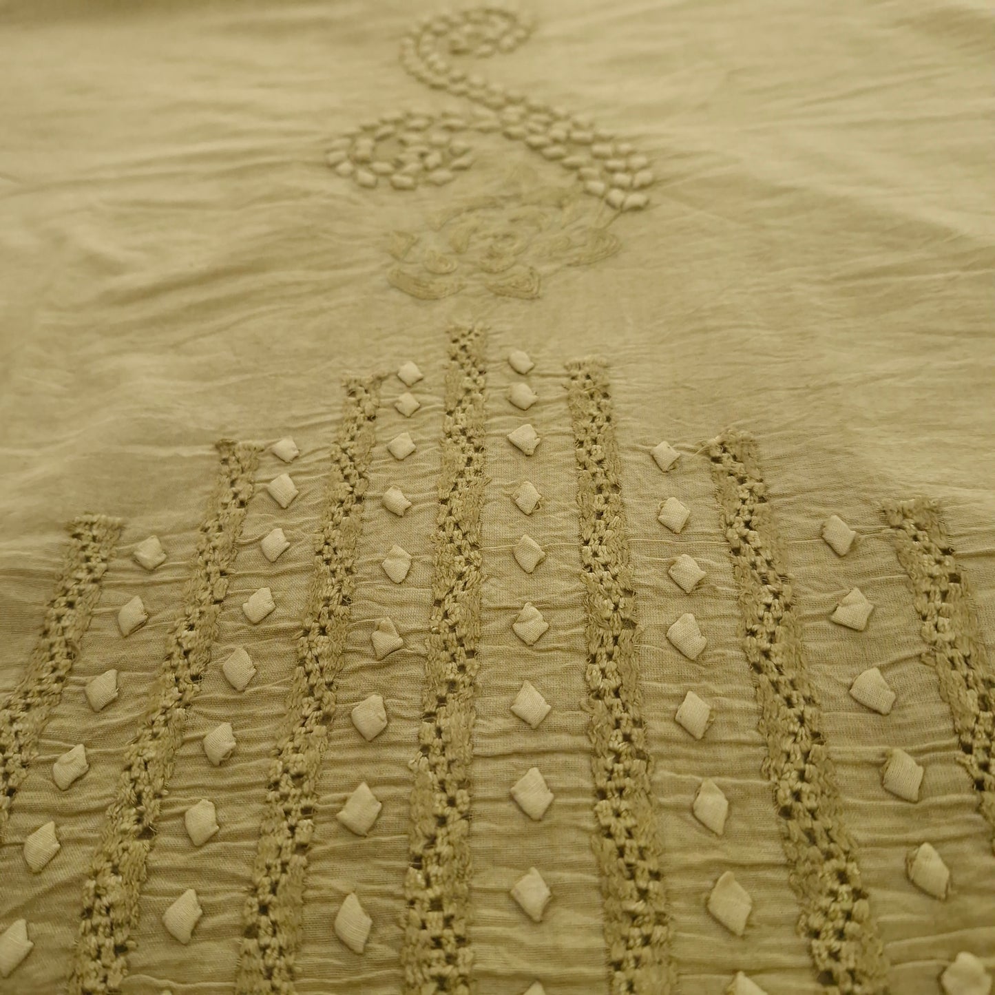 albaas | Tarkashi Applique on Lawn Shirt's Front and Sleeves Unstitched 1PC   | ATALS-36553-LIME CREAM