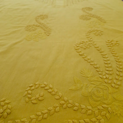 albaas | Tarkashi Applique on Lawn Shirt's Front and Sleeves Unstitched 1PC   | ATALS-36553-NAPLES YELLOW